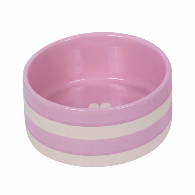 Nobby Keramiknapf Strio - rosa - 2000 ml / Ø 21,0 x 8,5 cm