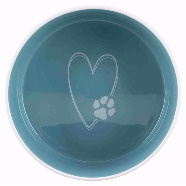 Trixie Keramiknapf Pet's Home - creme/petrol - 0,8 l/ø 16 cm