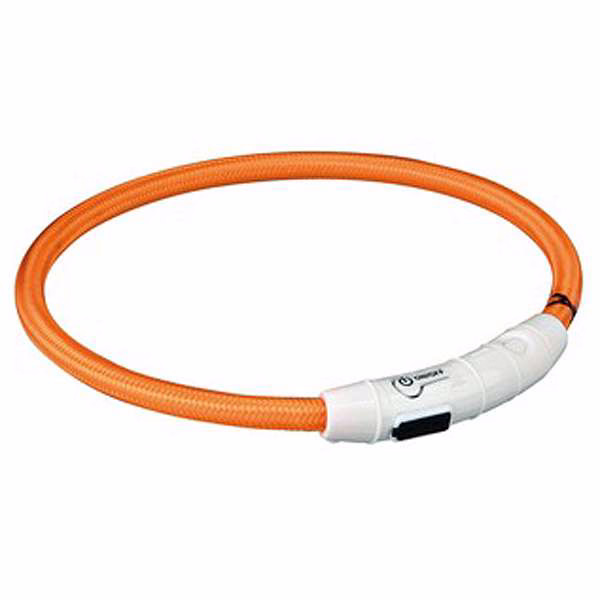 Trixie Flash Leuchtring USB Orange - M-L