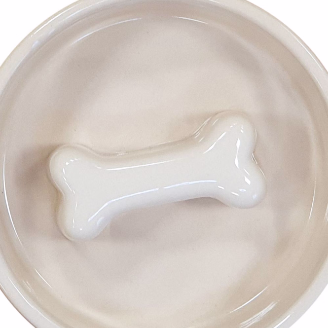 Nobby Anti-Schling-Napf Bone - 500ml / Ø 15 x 6 cm