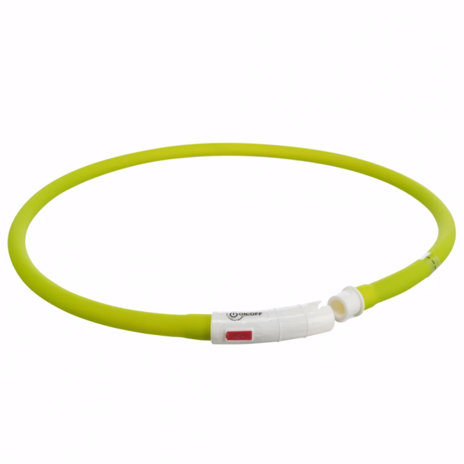 Trixie Flash Leuchtring USB aus Silikon - royalblau