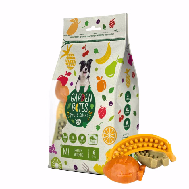 Garden Bites Fruity Friends - M - 8,5cm / 6 Stück