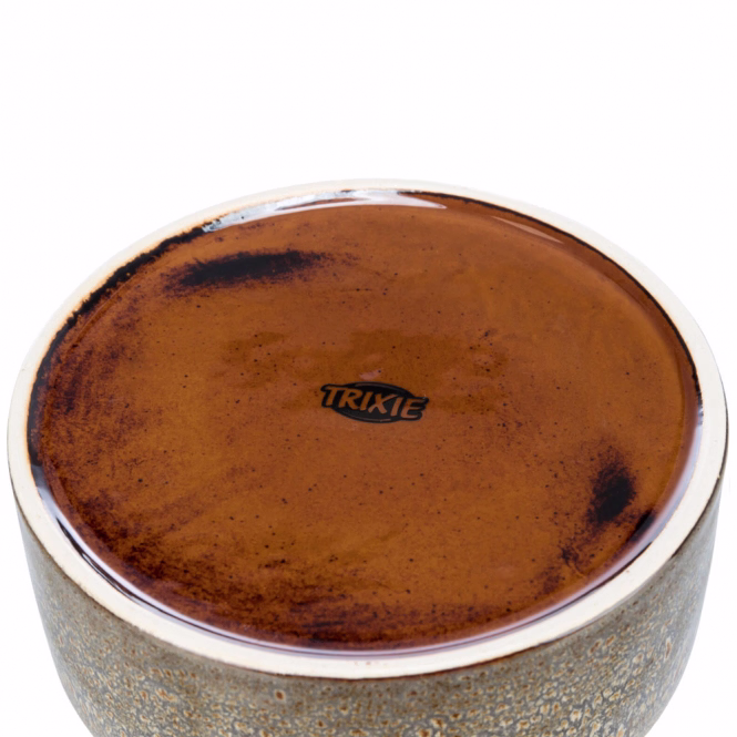 Trixie Keramiknapf mit Musterung - braun - 0,9 l/ø 16 cm
